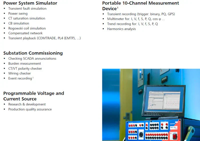 Omicron CMC256 Plus Universal Relay Test Set