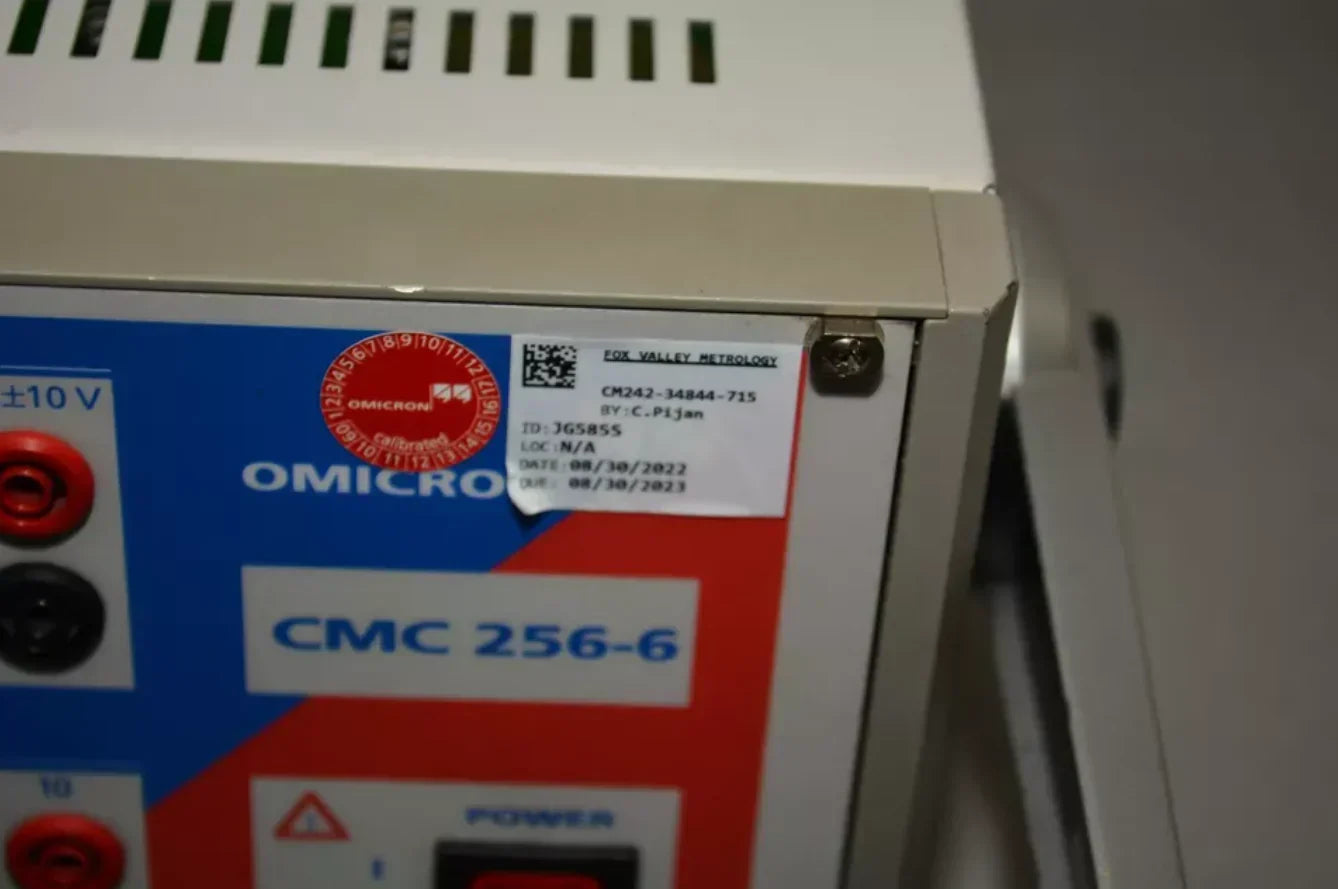 Omicron CMC 256-6 Voltage Protective Relay Test Set (Option NET-1)