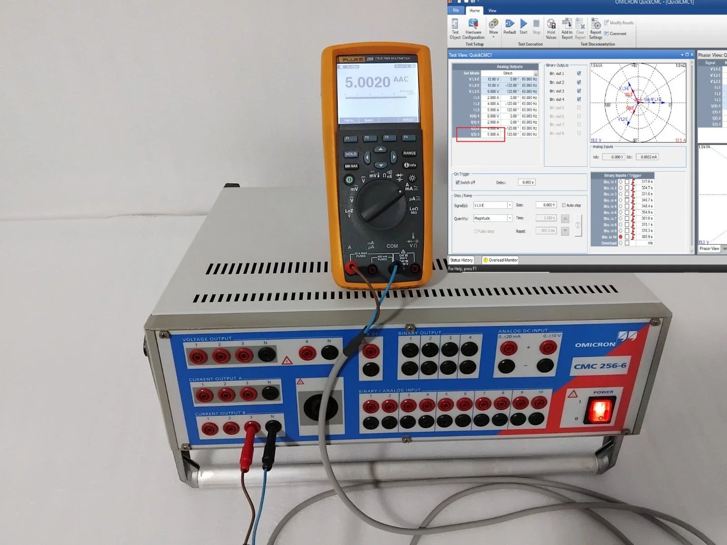 Omicron CMC 256-6 Voltage Protective Relay Test Set like new