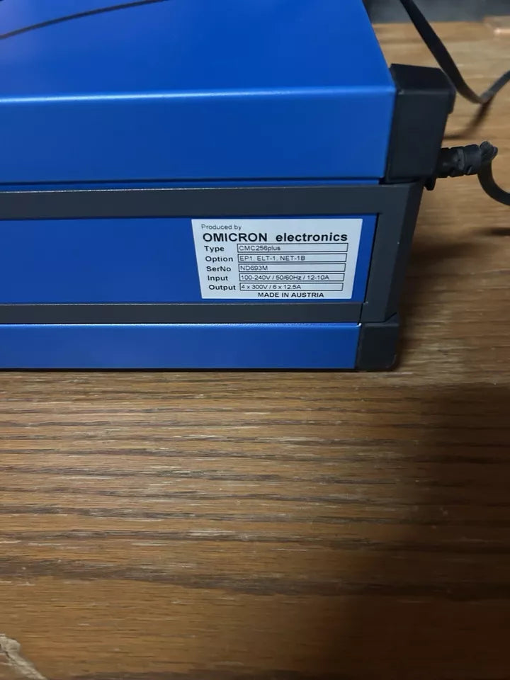 Omicron CMC256 Plus Relay Test Set